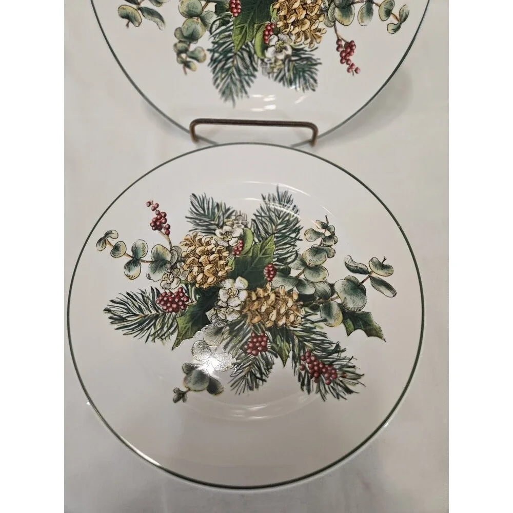 Set Of 2 Pottery Barn Holly Berry 7 3/4